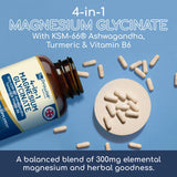 Magnesium Glycinate with Ashwagandha, Turmeric & Vitamin B6
