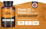 Vitamin D3 4000IU & K2 MK7 100μG Tablets