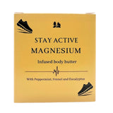 STAY Active Anti-inflammatory (Joint & Muscle Relief) Magnesium Infused Balm... Glass jar boxed