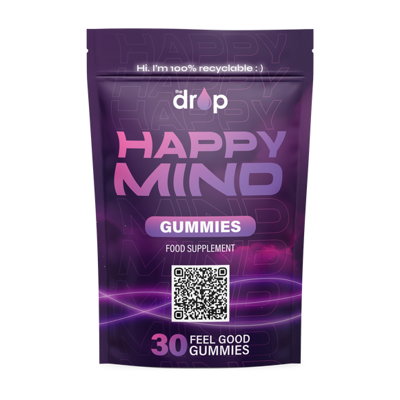 Happy Mind Gummies with Lions Mane, Ashwagandha and Rhodiola  (30 gummies) BACK IN STOCK