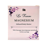 La Femme Magnesium Infused Body Butter (Peri/Menopause, PMS etc) Glass Jar in box