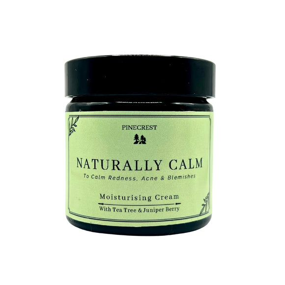 Naturally Calm Moisturiser (To Calm Redness, Acne & Blemishes) with Tea Tree & Juniper Berry