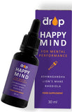 HAPPY MIND DROPS with Lions Mane mushrooms, Ashwaganda, & Rhodiola  - reduce stress, improve mood naturally ( 12000+ HAPPY customers)